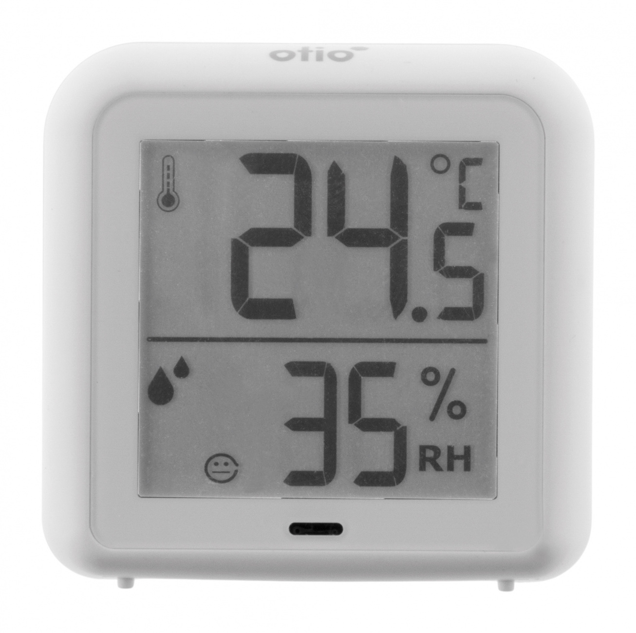 OcioDual Thermomètre Hygromètre Analogique Blanc