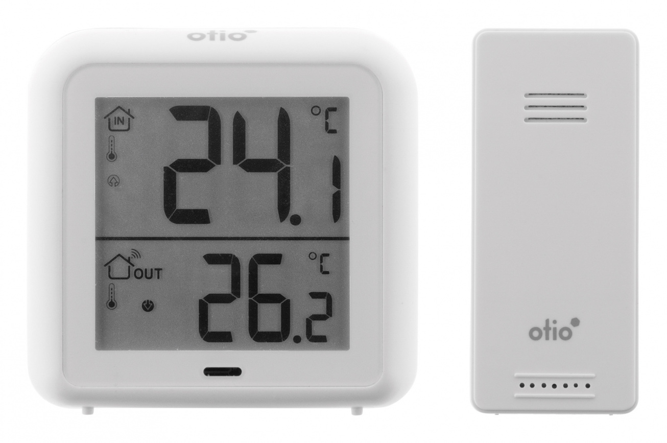 Thermomètre / sonde Yokuli Thermomètre et hygromètre numérique électronique sans  fil avec 1 capteur pour l'intérieur et l'extérieur