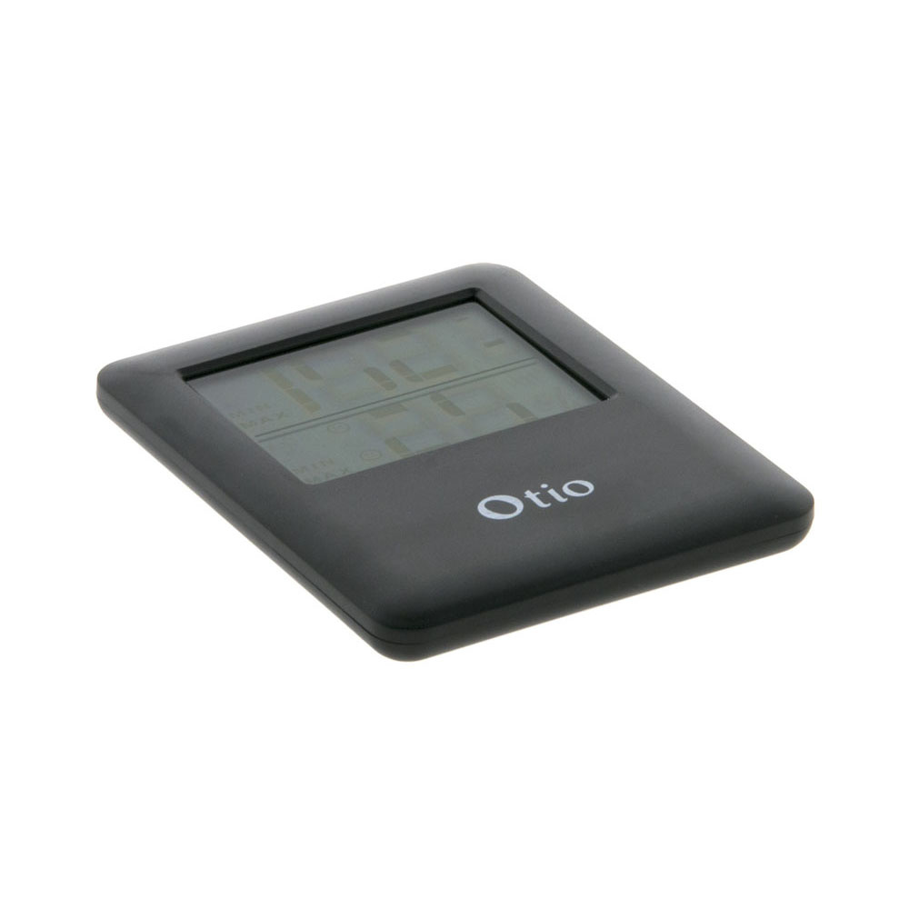 Fumoir Otio - Thermomètre –hygromètre à sonde de température filaire gris  anthracite