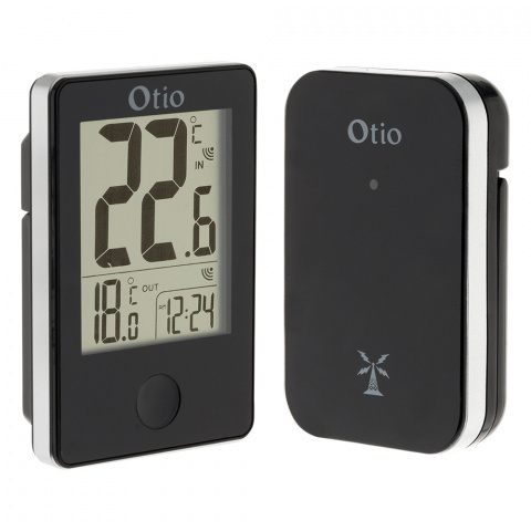 EMOS Thermomètre numérique d'extérieur/d'intérieur avec capteur de câble de  0,9 m et fonction mémoire 24 h, °C/°F, fonctionne avec piles